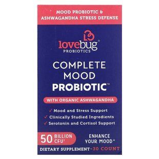 LoveBug Probiotics, Пробіотики для здоров'я жінок, щоденний пробіотик, 50 мільярдів КУО, 30 штук