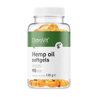 Hemp Oil Softgels OstroVit 90 caps купить в Киеве и Украине