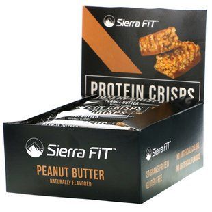 Sierra Fit, протеїнові вафлі, арахісова паста, 12 шт., 56 г (1,98 унції) кожна