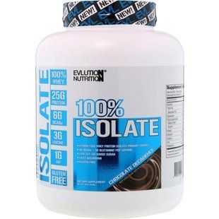 EVLution Nutrition, 100%-вый изолят, chocolate decadence, 4 pounds (1814 g)