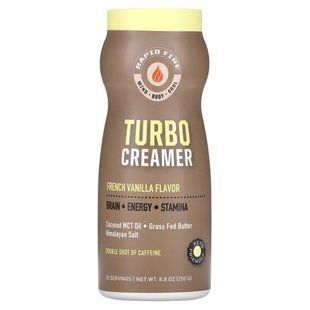 Контроль веса, французский ванильный аромат, Turbo Creamer, French Vanilla Flavor, RAPIDFIRE, 250 г купить в Киеве и Украине