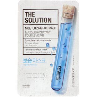 The Solution, moisturizing face mask, The Face Shop, 1 disposable face mask.