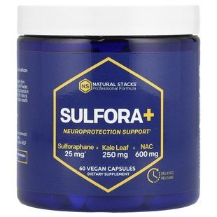 Natural Stacks, Sulfora+, 60 Vegan Capsules купить в Киеве и Украине