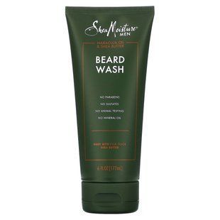 Для мужчин, Средство для мытья бороды, Масло маракуйи и масло ши, Men, Beard Wash, Maracuja Oil & Shea Butter, SheaMoisture, 177 мл купить в Киеве и Украине
