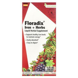 Liquid herbal supplement with iron and herbs 500 ml
