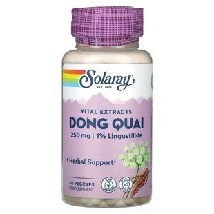 Solaray, Vital Extracts, Dong Quai, 250 мг, 60 капсул VegCap