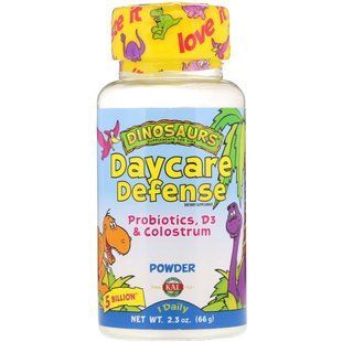 Денний захист, пробіотики, Д3 і молозиво, Daycare Defense, Probiotics, D3,Colostrum, KAL, 66 г