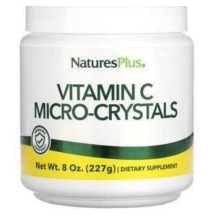NaturesPlus, мікрокристали вітаміну C, 227 г (8 унцій)