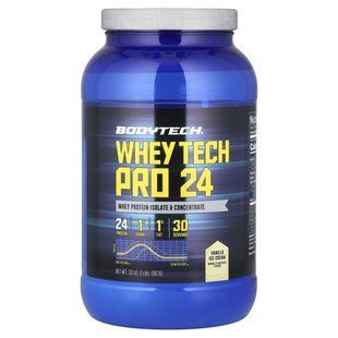 BodyTech, Whey Tech Pro 24, Vanilla Ice Cream, 2 lbs (907 g) купить в Киеве и Украине