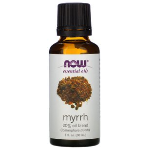 Эфирное масло 20% мирры Now Foods (Myrrh Oil Blend) 30 мл купить в Киеве и Украине