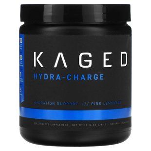 Порошок электролита премиум-класса, розовый лимонад, Hydra-Charge, Premium Electrolyte Powder, Pink Lemonade, Kaged Muscle, 276 г купить в Киеве и Украине