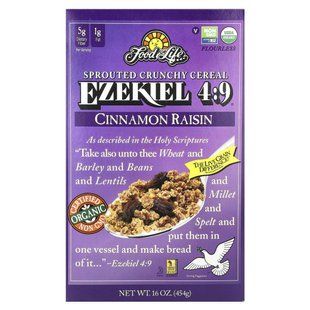 Ezekiel 4:9, Каша из пророщенных злаков с корицей и изюмом, Food For Life, 16 унций (454 г) купить в Киеве и Украине