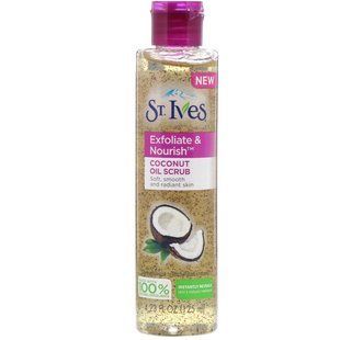 Скраб с кокосовым маслом, Exfoliate & Nourish, St. Ives, 125 мл купить в Киеве и Украине