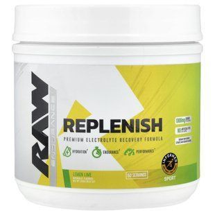 Raw Nutrition, Endurance, Replenish, Lemon Lime, 28.57 oz (810 g)