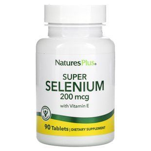Селен, Super Selenium, Nature's Plus, 200 мкг, 90 таблеток купить в Киеве и Украине