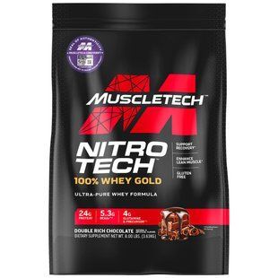 Whey protein powder, double rich chocolate, 8 pounds (3.63 kg)