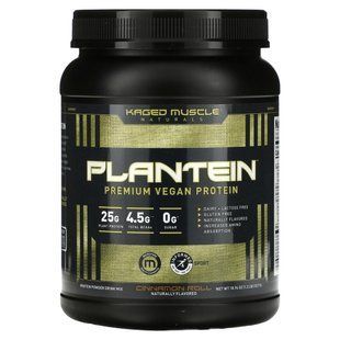 Kaged Muscle, Plantein, premium vegan protein, cinnamon roll, 1.2 pounds (537 g).