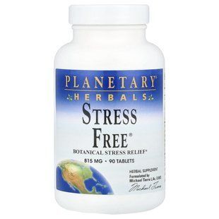Вітаміни для зняття стресу за допомогою рослин Planetary Herbals (Stress Free Botanical Stress Relief) 810 мг 90 таблеток
