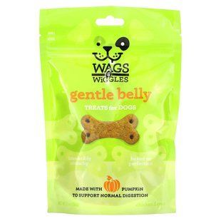 Wags & Wiggles, Gentle Belly, Treats for Dogs, Chicken, 5.5 oz (156 g) купить в Киеве и Украине