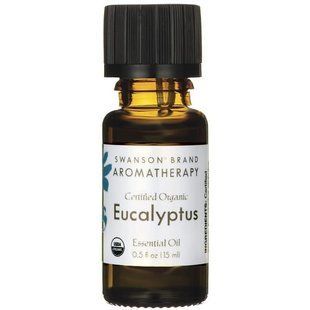 Сертифицированное органическое эфирное масло эвкалипта, Certified Organic Eucalyptus Essential Oil, Swanson, 15 мл купить в Киеве и Украине