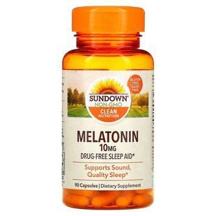 Мелатонин, Sundown Naturals, 10 мг, 90 капсул купить в Киеве и Украине