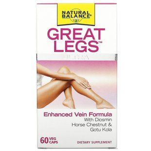 Средство по уходу за венами Natural Balance (Great Legs Ultra Vein Formula) 60 капсул купить в Киеве и Украине