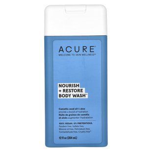 ACURE, Body Wash, Nourish + Restore, Camellia Seed Oil & Aloe, 12 fl oz (354 ml) купить в Киеве и Украине