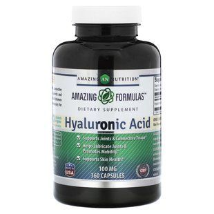 Amazing Nutrition, Hyaluronic Acid, 100 mg , 360 Capsules купить в Киеве и Украине