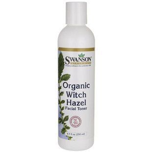 Natural organic facial toner from witch hazel, Natural Organic Witch Hazel Facial Toner, Swanson, 237 ml.