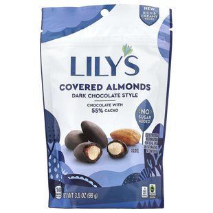 Lily's Sweets, Covered Almonds, Dark Chocolate Style, 3.5 oz (99 g) купить в Киеве и Украине