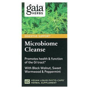 Gaia Herbs, Microbiome Cleanse, 60 Vegan Liquid Phyto-Caps купить в Киеве и Украине