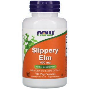 Скользкий вяз Now Foods (Slippery Elm) 400 мг 100 капсул купить в Киеве и Украине