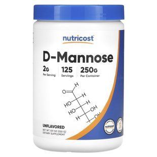 Nutricost, D-Mannose, Unflavored, 8.9 oz (250 g) купить в Киеве и Украине