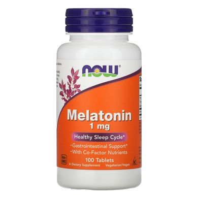 Мелатонін Now Foods (Melatonin) 1 мг 100 таблеток