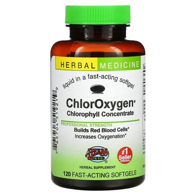 Концентрат хлорофілу Herbs Etc. (ChlorOxygen) 120 капсул