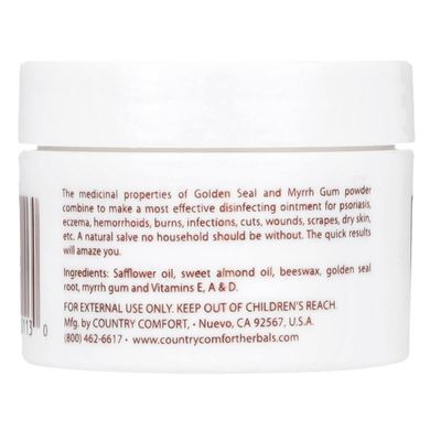 Cream with golden root and myrrh Country Comfort (Herbal Savvy Golden Seal-Myrrh) 28 g