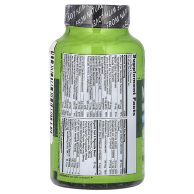 NATURELO, Whole Food Multivitamin for Teen Guys, 60 Vegetarian Capsules