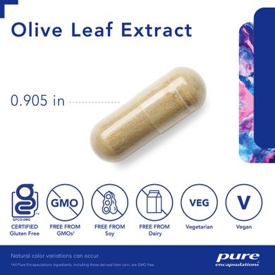 Экстракт оливкового листа Pure Encapsulations (Olive Leaf Extract) 60 капсул купить в Киеве и Украине