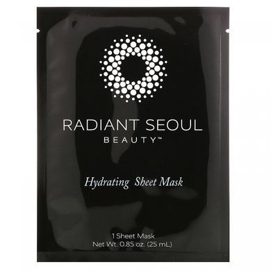 Увлажняющая маска с 5 листами, Hydrating Sheet Mask, Radiant Seoul, 0,85 унции (25 мл) каждая купить в Киеве и Украине