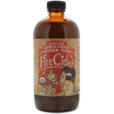 Тонік яблучний оцет, без меду, Fire Cider, 473 мл