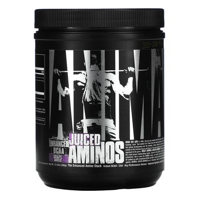 Animal Juiced Aminos, удосконалені амінокислоти з розгалуженим ланцюгом, виноградний сік, Universal Nutrition, 376 г