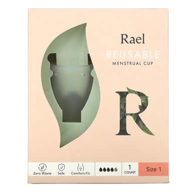 Rael, Менструальная чаша многоразового использования, размер 1, 1 штука купить в Киеве и Украине