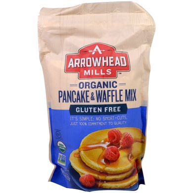 Суміш для млинців і вафель органік без глютену Arrowhead Mills (Pancake & Waffle Mix) 737 г