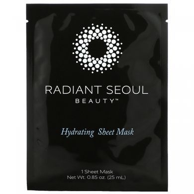Увлажняющая маска с 5 листами, Hydrating Sheet Mask, Radiant Seoul, 0,85 унции (25 мл) каждая купить в Киеве и Украине