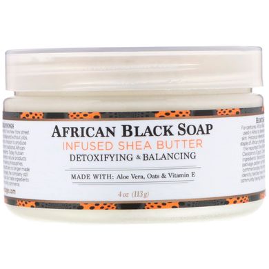 Масло ши с африканским чёрным мылом Nubian Heritage (Shea Butter) 114 г купить в Киеве и Украине