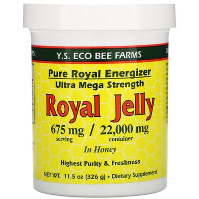 Маточне молочко в меді YS Eco Bee Farms (Royal jelly in Honey) 675 мг 326 г