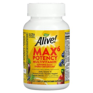 Мультивитамины Nature's Way (Alive Max6 Daily Multi-Vitamin) 90 капсул купить в Киеве и Украине