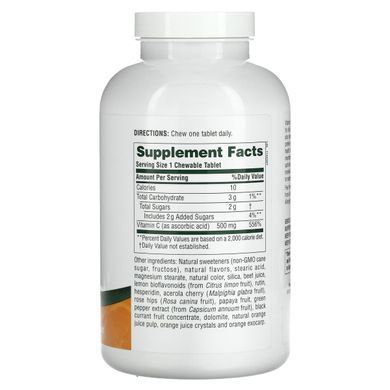 Вітамін С апельсин Nature's Plus (Vitamin C) 500 мг 180 таблеток