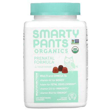 Органічний пренатальний комплекс, SmartyPants, 120 вегетаріанських жувальних таблеток