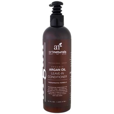 artnaturals, Argan Oil Leave-In Conditioner, For Dry, Damaged, Brittle Hair, 12 fl oz (355 ml)